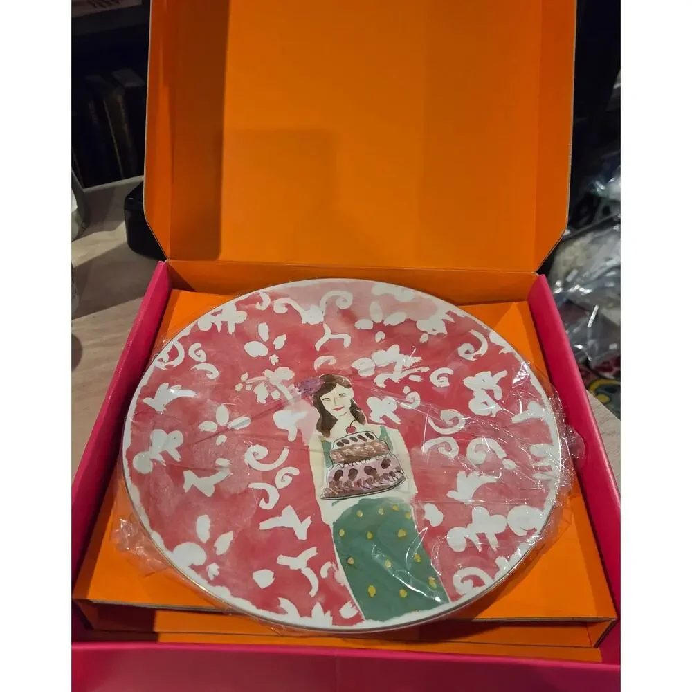 Kate Spade Just Desserts Cake Pedestal /Plate/Stand x Lenox by Bella Foster NIB